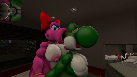 1boy 1futa 3d anal_orgasm anal_sex ass balls big_breasts birdetta birdo breasts cum cum_drip cum_in_ass cum_inside cum_while_penetrated cumming cumming_from_anal_sex cumshot dickgirl dickgirl/male duo ejaculation_while_penetrated frezzfoxnsfw futa_on_male futa_penetrating futa_with_male futadom futanari green_skin hands-free handsfree_cum handsfree_ejaculation intersex intersex/male looking_pleasured magenta_skin male male_penetrated malesub mario_(series) nintendo nipples nude nude_futa nude_male orgasm orgasm_face orgasm_from_anal penis sex sex_from_behind source_filmmaker super_mario_bros. tagme yoshi yoshi's_island