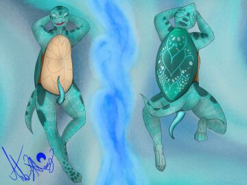 alternate_version_at_source anatomically_correct anatomically_correct_genitalia animal_genitalia anthro cheloniid cloaca cloacal_penis complex_body_markings fledgedragonfox genitals green_sea_turtle hi_res johno_thunder_(johny_thunder) looking_at_viewer male male_only penis reptile scales scalie sea_turtle smile smiling_at_viewer solo turtle