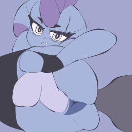 absurd_res animated anthro anus ass clothing depresso dildo dildo_insertion fangs female fingerless_gloves frowning_at_viewer genitals gloves handwear hi_res legwear looking_at_viewer masturbation pal_(species) palworld penetration pocketpair pussy sex_toy sex_toy_insertion sh1vss solo tail teeth vaginal_masturbation vaginal_penetration vulva