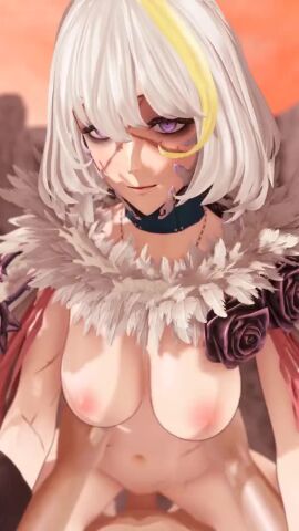 1boy 1girls 3d 3d_animation 9:16 animated breasts cel_shading code_vein cowgirl_position ecchiwaffle eva_roux female female_focus female_penetrated lazyprocrastinator light-skinned_female light_skin longer_than_10_seconds male male/female male_penetrating male_penetrating_female medium_hair navel nipples no_sound penetration penis penis_in_pussy pov pov_eye_contact purple_eyes pussy riding scars sex shorter_than_30_seconds sound straight tagme vaginal_penetration vaginal_sex vertical_video video voice voice_acted white_hair