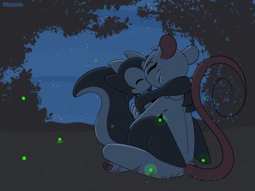 1boy 1girls 4:3 animated anthro anthro_on_anthro biped bisexual_male duo evelyn_(whygena) female femboy femboy/female gay gay_male grinding holding_partner homosexual homosexual_male intimate kissing kobold male mammal murid murine penetration pointy_ears pussy rat reggie_(whygena) rodent scalie vaginal_penetration whygena