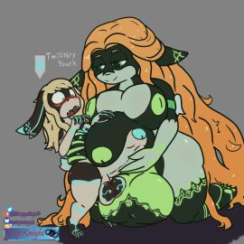 1boy 1futa balls balls_touching breasts duo femboy final_fantasy final_fantasy_xiv final_fantasy_xiv:_endwalker futa_is_bigger futanari genitals hi_res huge_balls huge_cock humanoid humanoid_penis hung_femboy hung_trap intersex lagomorph leporid male mammal markings nipples nophica nude penis penis_touching rabbit rubbing_penis smooth_balls smooth_penis square_enix tagme trapknight twili