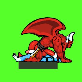 animated bates_(oh_so_hero!) big_dom_small_sub big_penis furry gay joe_(oh_so_hero!) male oh_so_hero! oral oral_penetration oral_sex penis so_hero yaoi