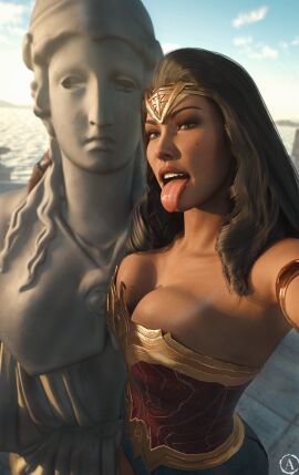 1girls 3d alf3d ass big_ass big_breasts black_hair blender breasts bubble_ass bubble_butt cleavage dc dc_comics diana_prince female female_only fit fit_female high_resolution injustice_2 muscles muscular muscular_arms muscular_female olive_skin selfie sensual solo thick_lips tongue tongue_out wonder_woman wonder_woman_(injustice) wonder_woman_(series)