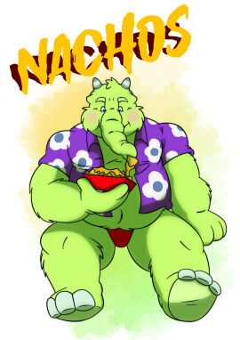 absurd_res anthro cartoon_network demon food fred_fredburger hi_res leoniro_the_inklion male male_only nachos solo the_grim_adventures_of_billy_and_mandy