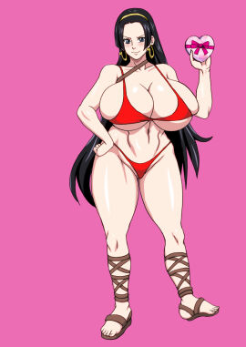 bikini boa_hancock breasts clothing female female_only huge_breasts naruho one_piece tagme