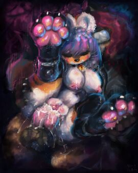 4_toes aardwolf anthro ass ass_grab balls bell bell_collar belly big_dom_small_sub big_penis blush bodily_fluids bottomless bottomless_anthro bottomless_female bottomwear bottomwear_down breasts butt_grab claws clenched_teeth closed_eyes clothed clothing collar cum cum_drip cum_in_pussy cum_inside cumming_while_penetrating dominant dripping duo ejaculation feet female foot_grab genital_fluids genitals hand_on_ass hand_on_butt held_up hi_res hindpaw hyena jacket larger_male latex latex_clothing latex_legwear legwear male male/female mammal nihilochannel nipple_piercing nipples off_the_ground original original_character pants pants_down partially_clothed pawpads paws penetration penis piercing pink_nipples pink_pawpads pink_penis pink_pussy pussy raised_leg raised_paw rin_(nihilochannel) sex size_difference smaller_female spread_legs spreading standing standing_sex stockings stomach_bulge suspended_in_midair suspension sweat tears teeth toe_claws toes topwear vaginal_penetration wrists_tied