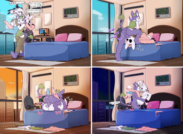 2024 4koma absurd_res anal anal_sex angry anthro anthro_on_anthro anthro_penetrated anthro_penetrating anthro_penetrating_anthro arthropod ass balls barefoot bed big_ass big_balls big_butt big_penis black_body black_eyes black_fur black_necktie black_sclera blue_clothing blue_eyes blue_legwear blue_stockings blush bodily_fluids bottomwear bouncing_balls brown_bottomwear brown_clothing brown_pants carpet carrying_another clock clothing comic cum cum_from_ass cum_in_ass cum_inside deepthroat dialogue dominant dominant_anthro dominant_male duo english_text erection erection_under_clothing exoskeleton eyewear eyewear_only face_fucking feet felino femboy from_front_position fucked_silly fur furniture furry genital_fluids genitals glasses glasses_only gloves green_clothing green_gloves green_handwear green_mask green_topwear green_vest grey_body grey_fur hair handwear haplorhine hi_res hip_grab hoodie imminent_sex insects inside interspecies irrumatio legwear lepidopteran looking_at_another looking_down lying male male/male male_on_bottom male_on_top male_penetrated male_penetrating male_penetrating_male mammal mating_press mind_break missionary_position moan moki_(mokimonky) monkey mostly_nude moth motion_lines multiple_positions nacho_(nachokokoni) necktie night nude offscreen_character on_back on_bed on_bottom on_top onomatopoeia open_mouth oral panties pants penetration penile penis pillow pink_clothing pink_eyes pink_hoodie pink_panties pink_stockings pink_tongue pink_topwear pink_underwear primate profanity pupils purple_balls purple_body purple_fur purple_penis purple_tongue saliva saliva_string sex shirt sound_effects speech_bubble stand_and_carry_position standing standing_sex stockings submissive submissive_anthro submissive_male tail tail_mouth text throat_fuck throat_swabbing throbbing throbbing_penis thrusting thrusting_into_mouth tongue topwear underwear unusual_anatomy unusual_tail vest wearing_glasses white_body white_clothing white_exoskeleton white_fur white_hair white_pupils white_shirt white_topwear window