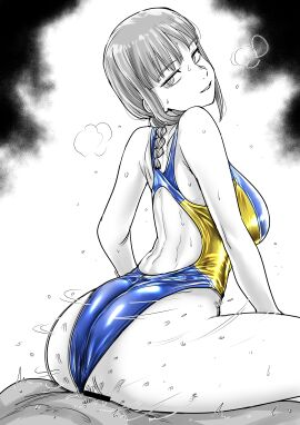 1boy 1boy1girl 1girls bodysuit censored chainsaw_man control_devil female female_penetrated implied_penetration implied_sex implied_vaginal kaiman_garupan latex latex_bodysuit latex_clothing latex_suit makima_(chainsaw_man) male male/female male_penetrating male_penetrating_female sex_through_clothes sex_through_clothing straight straight_sex swimsuit vaginal_penetration