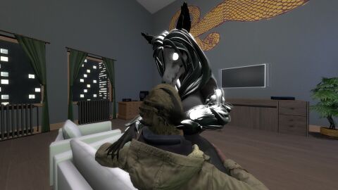 3d ass big_ass big_breasts breasts crossover eastern_and_western_character ethan_winters face_in_breasts faceless_male female furry hand_on_ass hand_on_butt male resident_evil resident_evil_8:_village scp scp-1471 scp-1471-a scp-1471-a_(cumminham) scp_foundation straight