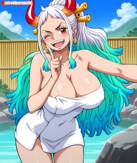 1girls ai_generated aindroidparanoid ass big_ass big_breasts big_butt breasts busty curvy cute fat_ass female female_only hair hi_res hips huge_ass huge_breasts human kiss_on_lips large_ass large_breasts legs narrow_waist one_piece onsen slim_waist tagme thick_ass thick_thighs voluptuous waist wide_hips yamato_(one_piece)