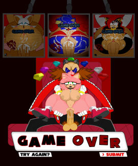 1boy 4girls amy_rose anthro belly_button_piercing big_breasts big_dom_small_sub big_penis branding_mark breasts chaos_emerald choker clothing ctrl-z cum defeat defeat_sex defeated defeated_heroine dominated domination dr._eggman edit evil_grin female femsub game_over green_eyes hedgehog heroine heroine_sub human_on_anthro large_breasts larger_male lipstick long_penis male maledom nipple_piercing nipples penetration penis piercing piercings pink_fur possessed protagonistsub_antagonistdom pubic_hair pussy rouge_the_bat sega sex smaller_female sonic_(series) sonic_the_hedgehog sonic_the_hedgehog_(series) sonic_transformed_(series) sonic_transformed_2 sonic_transformed_3 sonique_the_hedgehog stretched_pussy torn_clothes vaginal_penetration villain villain_on_hero villain_on_heroine wet