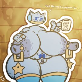 alternate_version_available anthro ass ass_bigger_than_head blotchy_areolae breasts breasts_bigger_than_head casual casual_nudity cellulite crown erect_nipples female female_only filthyskull gilf huge_ass huge_breasts huge_nipples huge_thighs inanimate kersti mario_(series) nipples nude older_female paper_mario paper_mario:_sticker_star pierced_nipples piercing piercings pubic_hair stockings tagme teasing