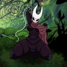 ablazemosquit0 ass asshole asshole_opened_wide blue_pussy bug_girl cum cum_in_ass cum_in_pussy female hollow_knight hollow_knight:_silksong hornet_(hollow_knight) insect_girl insect_humanoid insectoid looking_at_viewer looking_back looking_pleasured pussy segmented_body silksong thorax_(body_part)