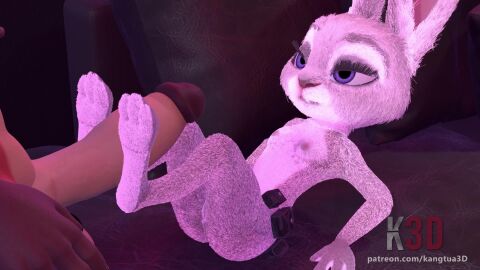 3d animated foot_fetish footjob furry furry_only judy_hopps kangtua3d naked_female nick_wilde tagme video zootopia