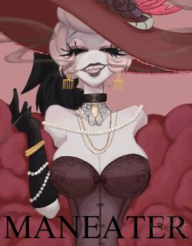 big_breasts big_thighs big_titties breasts clothing curvaceous curvaceous_female curvaceous_figure curvy curvy_figure curvy_hips female female_focus female_only hazbin_hotel missmorize rosie_(hazbin_hotel) short_hair tagme white_skin yellow_hair