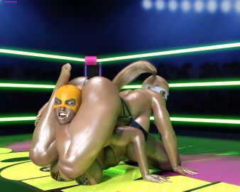 2girls 3d ass athletic athletic_female big_ass big_breasts blonde-haired_female blonde_hair bottom_heavy breasts brown-skinned_female brown_body brown_skin bust busty capcom chest curvaceous curvy curvy_figure dark-skinned_female dark_skin digital_media_(artwork) dreamcandice female female_focus fit fit_female hips hourglass_figure huge_ass huge_breasts human large_ass large_breasts legs light-skinned_female light_skin mature mature_female mika_nanakawa original original_character rainbow_mika slim slim_waist street_fighter street_fighter_alpha street_fighter_alpha_3 street_fighter_v thick thick_hips thick_legs thick_thighs thighs voluptuous voluptuous_female waist wide_hips wrestler wrestling wrestling_outfit wrestling_ring