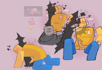 anaonnlol blushing_at_viewer blushing_male cum_drip forsaken_(roblox) horny_male john_doe_(forsaken) male meme_in_the_background nervous_male nervous_sweat orgasm_from_oral roblox roblox_game robloxian self_upload tagme y/n