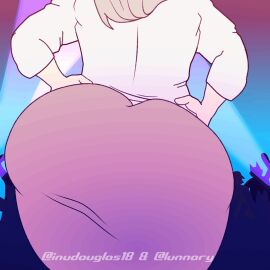 animated ass ass_focus ass_jiggle ass_shake big_ass booty brown_skirt bubble_ass bubble_butt club commissioner_upload douglasinu female furry gif green_hair hip_sway inudouglas milf mother shaking_ass shaking_booty shaking_butt shaking_hips uzaki-chan_wa_asobitai! uzaki_tsuki