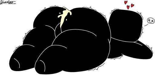 2024 @_@ ambiguous_gender artist_name artist_signature ass backsack balls ballsack big_ass bit.trip black_suit commandervideo cum cum_in_ass cum_inside gay heart implied_sex lying lying_on_stomach male motion_lines non-human non-human_only nub_feet passed_out plump_ass shaking thick_thighs toony woodsglue