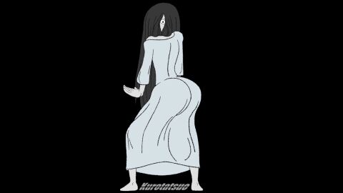 1girls animated ass big_ass big_butt black_eyes black_hair fat_ass fat_butt female female_only fully_clothed ghost gif huge_ass huge_butt kurotatsuo looking_at_viewer looking_back looking_back_at_viewer ringu sadako_yamamura solo the_ring thick_ass thick_butt twerking wip yamamura_sadako