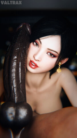 1boy 1girls 3d 3d_render absurdly_large_cock ada_wong asian asian_female balls big_penis black_hair blender blender_(software) cock completely_nude dark-skinned_male dark_skin earrings erection eyeshadow female huge_cock interracial jewelry light-skinned_female light_skin lipstick looking_at_viewer makeup male male/female nude nude_female nude_male penis qos queen_of_spades resident_evil resident_evil_2 resident_evil_2_remake resident_evil_4 resident_evil_4_remake testicles valtrax