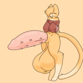 alex_(horniicat) cat_ears cat_tail furry horniicat hyper_penis male penis