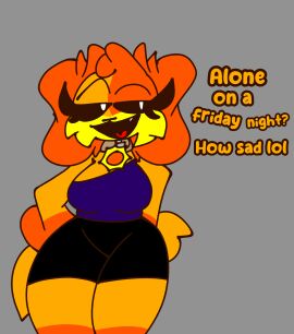 anthro anthro_on_anthro anthro_only black_sclera canine chaoticdream comic comic_page critters_(poppy_playtime) dogday dogday_(poppy_playtime) doggy domestic_dog female furry furry_only no_humans orange_fur orange_skin poppy_playtime poppy_playtime_(chapter_3) sex simple_background smiling_critters solo tagme text white_pupils