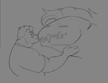 anthony_drescar_(markusd) enti_orasia_(entitropy) kiss_on_lips kissing markusd monster