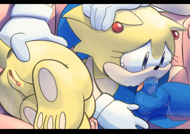 blue_body blue_fur bodily_fluids crying duo eulipotyphlan feet fellatio female fur genital_fluids genitals hedgehog hi_res humanoid incest_(lore) letterbox licking maildowntheroad5416 male male/female mammal oral penile penis penis_lick sega sex sonic_the_hedgehog sonic_the_hedgehog_(comics) sonic_the_hedgehog_(series) sonic_the_hedgehog_(shogakukan) tania_(sonic_manga) tears tongue vaginal_fluids vulva yellow_body yellow_fur