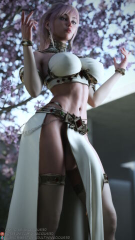 3d 3d_(artwork) 3dx abs big_breasts big_penis breasts futanari intersex large_penis muscular muscular_futa penis vivacious3d