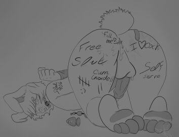 ass bdsm_gear black_and_white bunny bunny_boy bunny_ears bunny_tail cum_in_ass femboy fresha_04 furry furry_ass furry_ears furry_femboy furry_male furry_tail male male_only male_penetrated nude nude_furry nude_male player906 plug slutboy toys white_ass white_eye white_hair white_tail