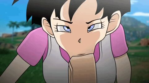 animated back_view big_ass blowjob blowjob_face blowjob_focus blowjob_pov dragon_ball dragon_ball_z fellatio fellatio_face fellatio_pov huge_ass looking_back mouth_full_of_cock oral_sex pov solodusk57 sucking_penis tongue_around_penis videl videl_(short_hair)