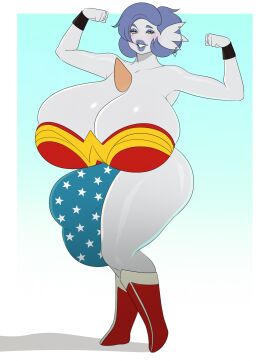 anthro anthro_only ass big_ass big_breasts big_bulge big_butt breasts bulge clementia_(omegafiredog) cosplay dc dc_comics ear_piercing ear_ring futanari gardevoir generation_3_pokemon hi_res huge_breasts huge_bulge hyper hyper_bulge intersex looking_at_viewer mymacabre nintendo piercing pokemon pokemon_(species) ring_piercing shiny_pokemon solo wonder_woman wonder_woman_(series)