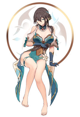 1futa balls black_hair breasts clothed clothing flaccid fully_clothed futa_only futanari hi_res honkai:_star_rail human intersex light-skinned_futa light_skin long_hair nebaneba penis ruan_mei_(honkai:_star_rail) sitting solo