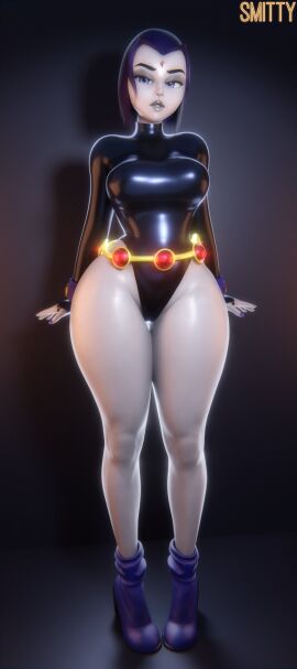 1girls 3d 3d_(artwork) big_breasts breasts cambion dc dc_comics female female_focus female_only gray_skinned_female grey_skin grey_skinned_female leotard looking looking_at_viewer purple_hair purple_hair_female rachel_roth raven_(dc) smitty34 solo solo_female solo_focus staring staring_at_viewer superheroine teen_titans