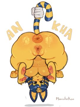 1girls animal_crossing ankha ankha_(animal_crossing) clownsnguns female female_focus female_only furry furry_female furry_only looking_at_viewer marubokoo nintendo solo solo_female solo_focus triangular_urethra