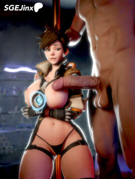 3d alcohol arhoangel balls big_balls big_breasts big_penis black_thong blender blender_cycles blurry_background breasts british_female brown_eyes brown_hair clothed clothed_female_nude_male costume female folded_arms high_resolution highres jewelry lapdance lena_oxton light-skinned_female light-skinned_male light_skin looking_at_penis male muscular muscular_male neon_lights neon_sign nipples overwatch overwatch_2 patreon_logo patreon_username penis pole sgejinx_(artist) short_hair stage thick thick_thighs tracer twitter_username vip_room voluptuous voluptuous_female white_male