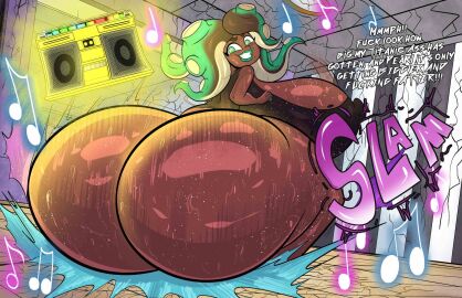 1girls ameizing_lewds ass ass_bigger_than_head ass_body ass_expansion ass_focus ass_growth backboob breast_expansion breast_growth breast_growth_(enlargement) breasts breasts_bigger_than_head bust busty chest cleavage clothed curvaceous curvy curvy_figure dark-skinned_female dark_skin digital_media_(artwork) enormous_ass exercise_ball expansion fat_ass female female_only gigantic_ass gold_boombox_(prevence) growth hips hourglass_figure huge_ass huge_breasts hyper_ass large_ass large_breasts legs marina_(splatoon) massive_ass nintendo nipples_visible_through_clothing octoling octoling_girl revealing_clothes ripped_clothing slim_waist splatoon splatoon_(series) splatoon_2 splatoon_3 teasing thick thick_ass thick_hips thick_legs thick_thighs thighs voluptuous waist wide_ass wide_hips wide_thighs