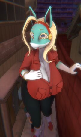 3d big_breasts breasts cleavage female furry huge_breasts ippan_josei izuku_midoriya my_hero_academia tagme thick_thighs wide_hips xgonngivit