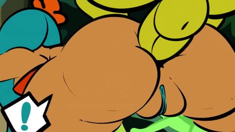 1upgobbo anal anal_sex animated ass balls cookie_run cookie_run_kingdom cookie_run_ovenbreak duo female female_penetrated ginkgoblin goblin green_body male male/female male_penetrating male_penetrating_female no_sound penis perching_position pussy tagme tiger_lily_cookie video