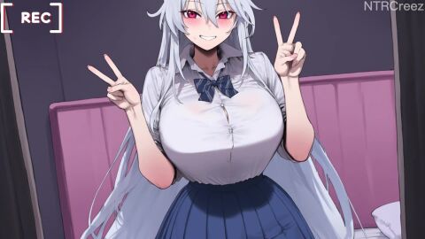 ai_generated audible_creampie audio bbc big_breasts big_penis blacked blowjob blowjob_face camera cheating cheating_girlfriend cuckold cuckolding cum cum_in_mouth cum_in_pussy cum_inside dark-skinned_male dark_skin english english_dialogue girlfriend humiliation interracial muscular_male netorare ntr pale-skinned_female pov recording slut sound tagme video white_hair whore