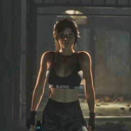 3d blacked_clothing female game_screenshot lara_croft lara_croft_(survivor) tomb_raider