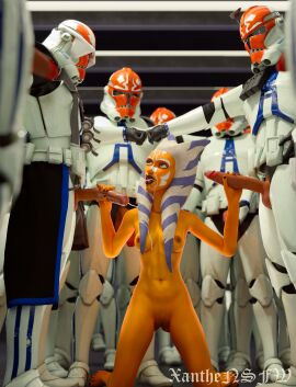 1girls 3d 5boys ahsoka_tano airress3d_(3d-modeller) alien blender breasts clitoral_hood clitoris clone_trooper clone_wars cum cum_on_body cum_on_breasts cum_on_face cum_on_upper_body cumshot double_handjob female fist_bump group handjob kneeling large_penis male medium_breasts multiple_females multiple_girls naked naked_female nude nude_female orange_skin penis pussy star_wars straight surrounded_by_penises togruta waiting watching xanthensfw