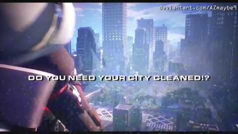 1girls 3d 3d_(artwork) big_breasts breasts building buildings character_request city city_destruction clothed clothed_female commercial destruction giantess giantess_growth large_boobs large_breasts light-skinned_female light_skin tagme video zenless_zone_zero