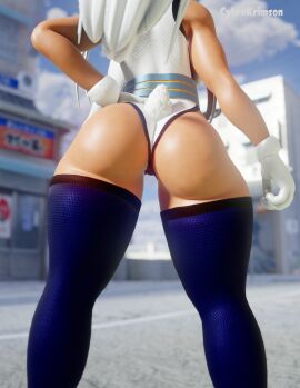 3d ass ass_focus big_ass blender boku_no_hero_academia booty cybrokrimson dark-skinned_female dark_skin female gloves hero leotard mirko miruko my_hero_academia rabbit_girl rabbit_humanoid rabbit_tail rumi_usagiyama spandex superheroine thick_thighs usagiyama_rumi white-haired_female white_gloves white_hair