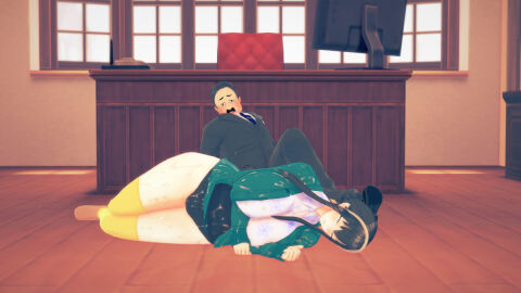 1boy 1girls 3d big_breasts big_tits breasts cum female human laid_down male murdoch_swan passed_out semen spy_x_family tagme thick_thighs yor_briar yor_forger