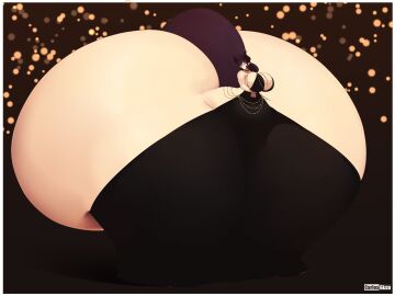 1girls ass ass_body ass_built_separately big_ass big_breasts black_dress bottom_heavy breasts bubble_ass bubble_butt carlosgizza cleavage colossal_ass dragon_horns dress enormous_ass female female_only gigantic_ass glasses huge_ass huge_breasts hyper_ass large_ass lilian_(carlosgizza) long_tail looking_back massive_ass tail thick_thighs thunder_thighs wide_hips