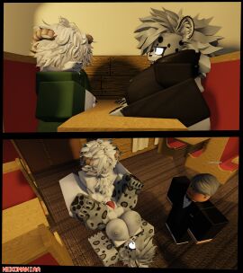 3d feline furry furry_only goat goth goth_girl having_sex_at_a_local_dennys_at_3:36am_rn male/female nekomaniaa night restaurant restaurant_sex roblox roblox_avatar robloxian self_upload snow_leopard