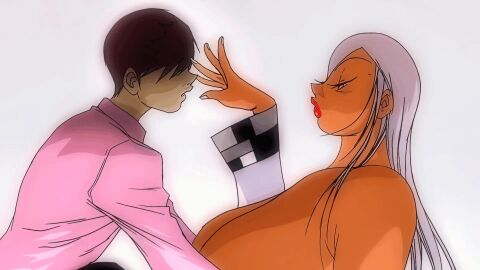 1girls asian asian_female big_ass big_breasts bimbo bimbo_body bimbo_lips brain breasts busty cleavage dark-skinned_female dark_skin digital_drawing_(artwork) digital_media_(artwork) eiden exposed_breasts exposed_nipples eyebrows eyelashes eyes female gg_quatre gigantic_breasts gri_gri grinis_quatre_gricom hair hips huge_breasts human hyper hyper_breasts large_breasts larger_female legs lips long_hair massive_breasts mature mature_female memory_erasure purple_eyes school_uniform thick thick_legs thick_lips thick_thighs thighs thong_above_skirt upper_body voluptuous white_hair wide_hips
